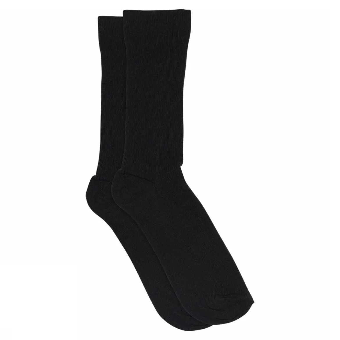 Fine cotton rib socks