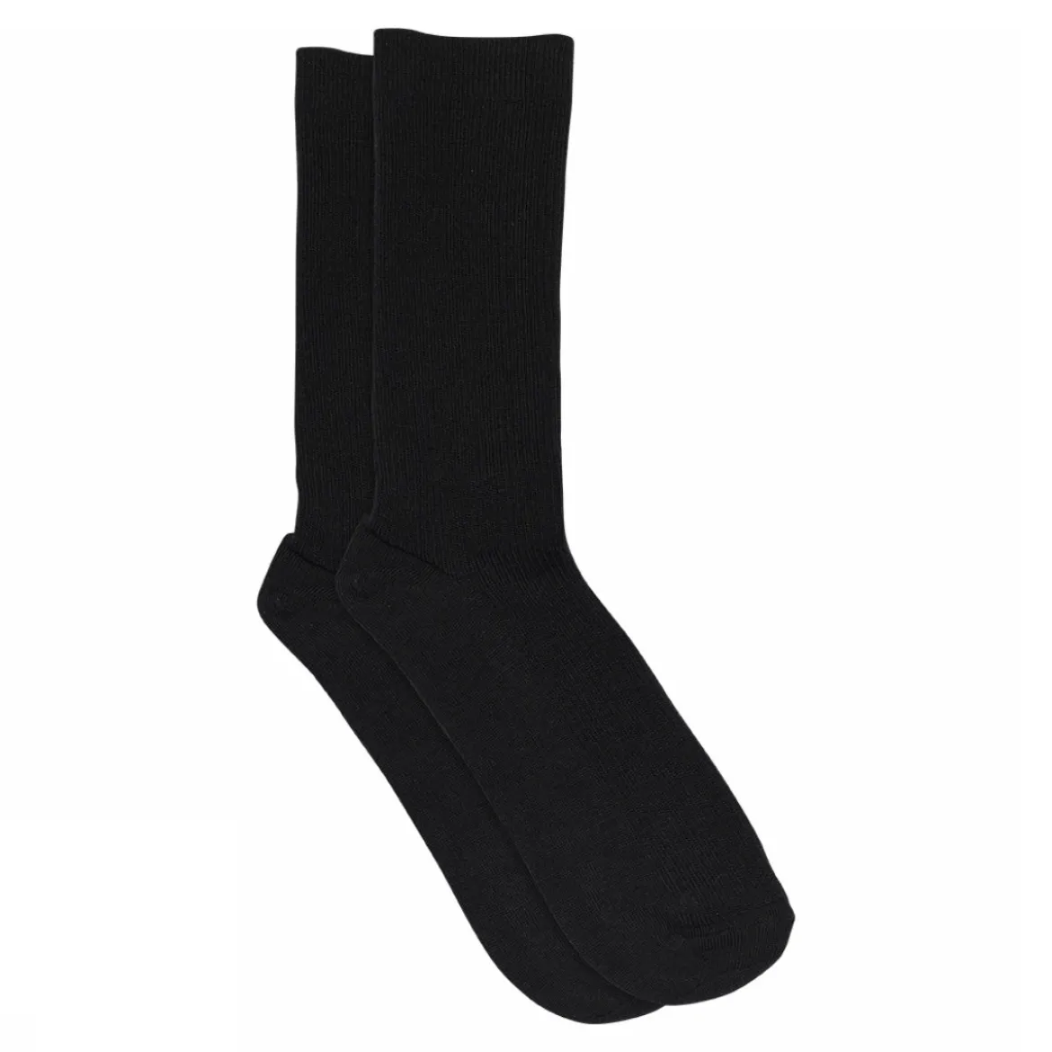 Fine wool rib socks